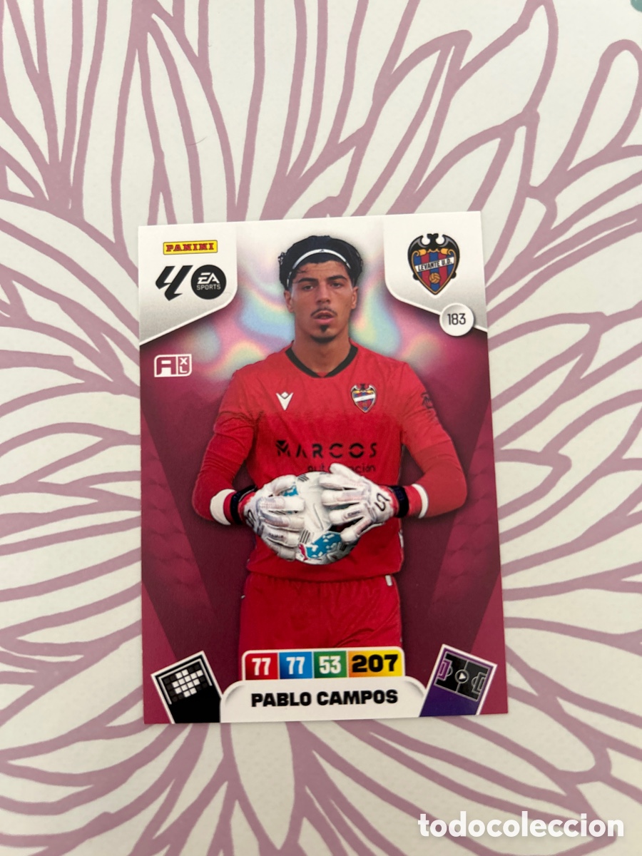 Cromos de f&uacute;tbol: Pablo Campos (183) Liga 2025-2026
