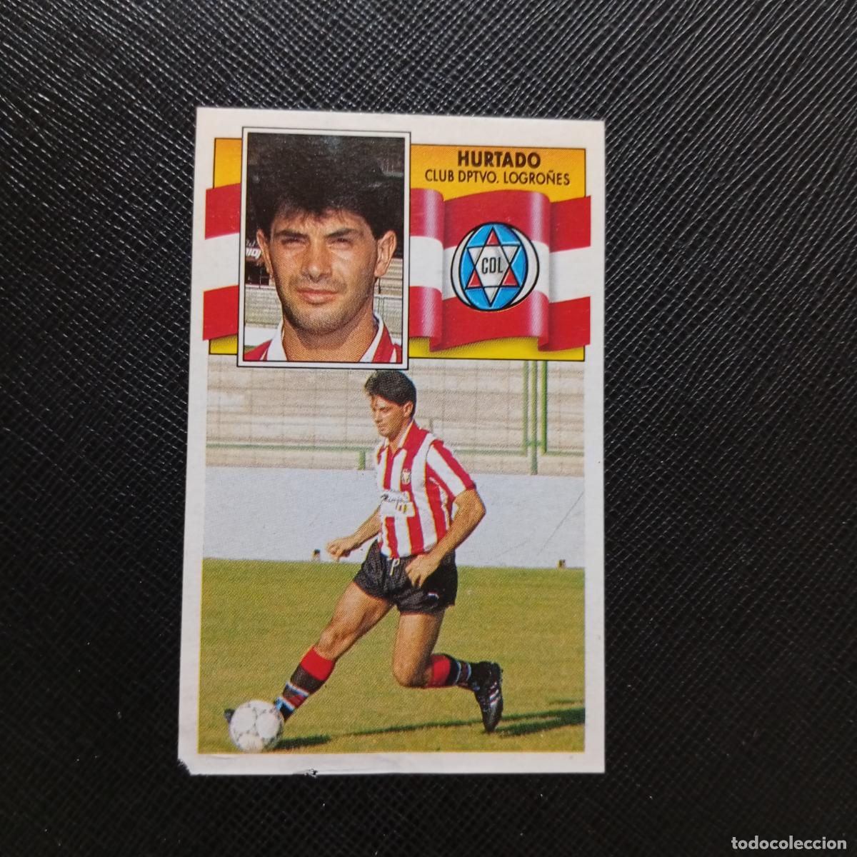 Fu&szlig;ball-Sticker: HURTADO LOGRO&Ntilde;ES ESTE 1990 1991 CROMO FUTBOL LIGA 90 91 - DESPEGADO - A37 PG226 COLOCA