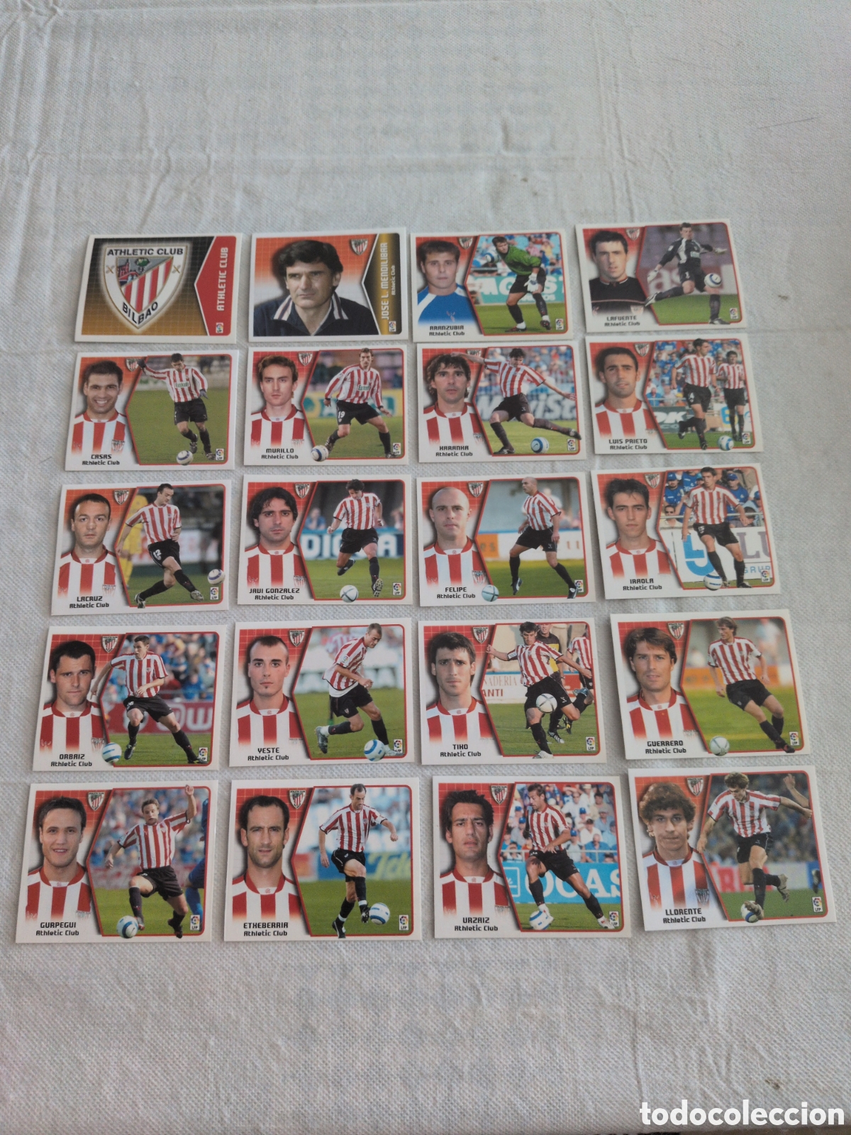 Fu&szlig;ball-Sticker: LOTE EDICIONES ESTE 2005 2006 DEL ATHLETIC DE BILBAO, 20 CROMOS SIN PEGAR