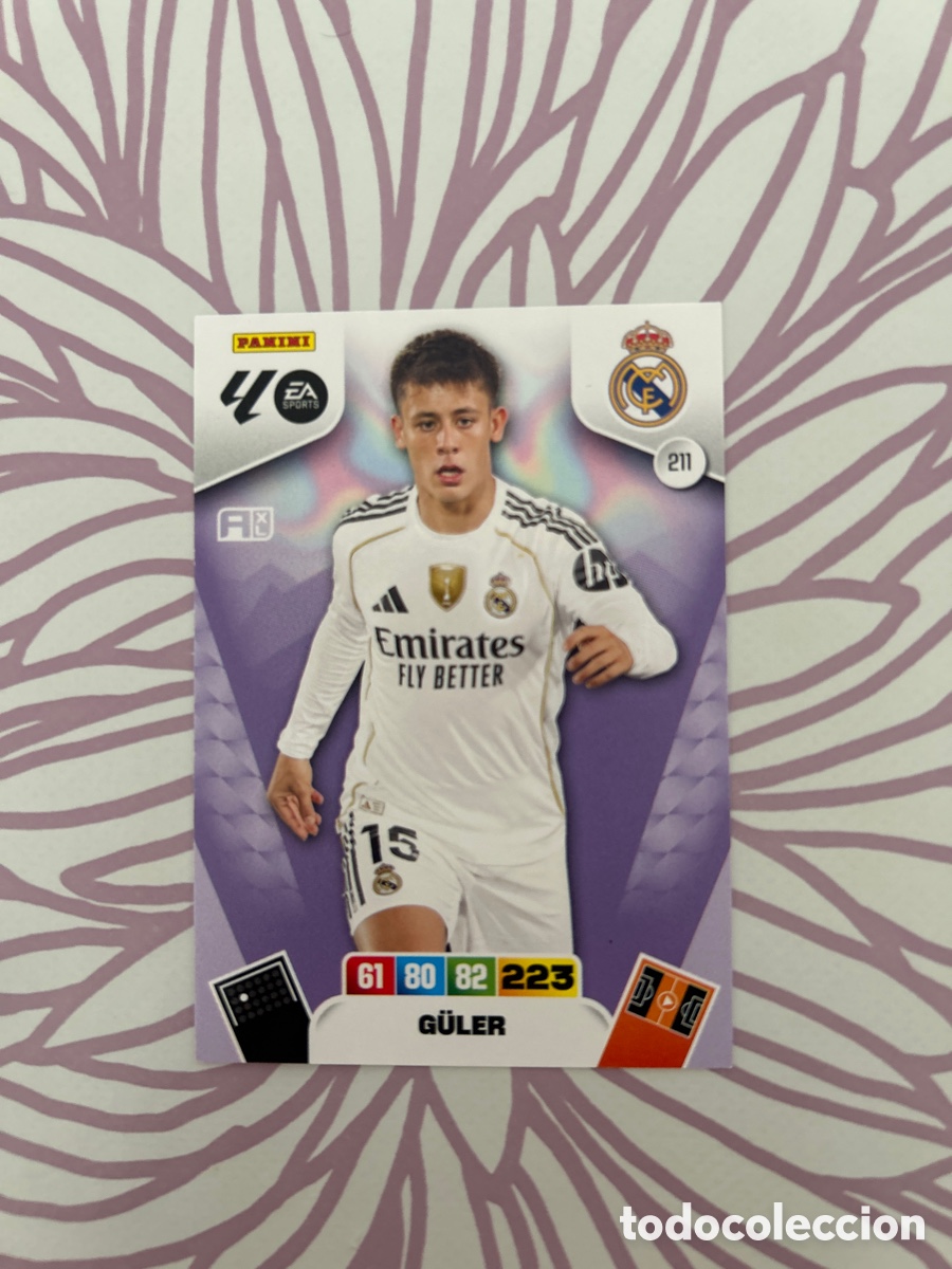 Cromos de f&uacute;tbol: Arda G&uuml;e&ntilde;es (211) Liga 2025-2026