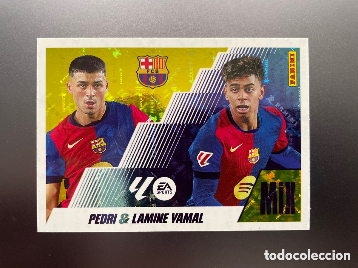 Cromos de f&uacute;tbol: Pedri & Lamine Yamal 20 Mix Liga Este 2025-26 Panini FC Barcelona
