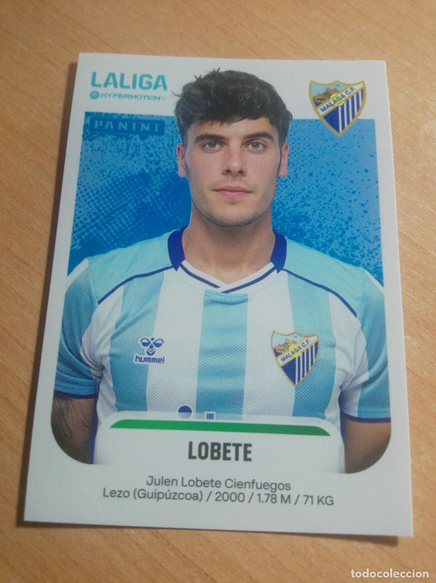 Cromos de f&uacute;tbol: 302 A LOBETE DEL M&Aacute;LAGA 2&ordf; DIVISION HYPERMOTION 25 26 PANINI 2025 2026