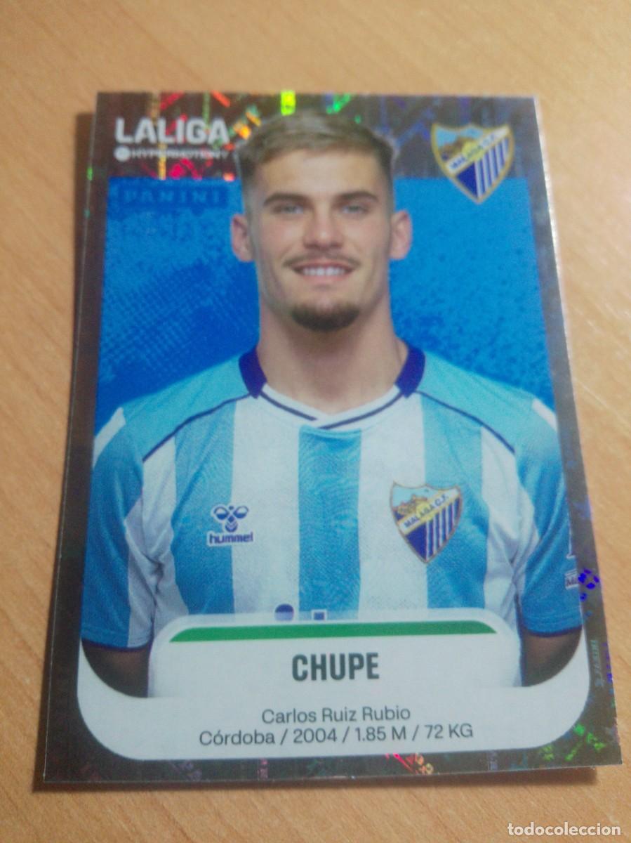 Cromos de f&uacute;tbol: 305 CHUPE DEL M&Aacute;LAGA 2&ordf; DIVISION HYPERMOTION 25 26 PANINI 2025 2026