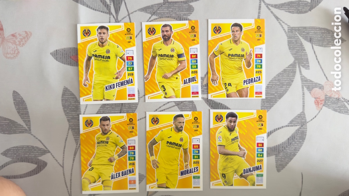 Cromos de f&uacute;tbol: Lote L054: Cromos de futbol Adrenalyn XL 22/23 &ldquo;Villareal&rdquo;
