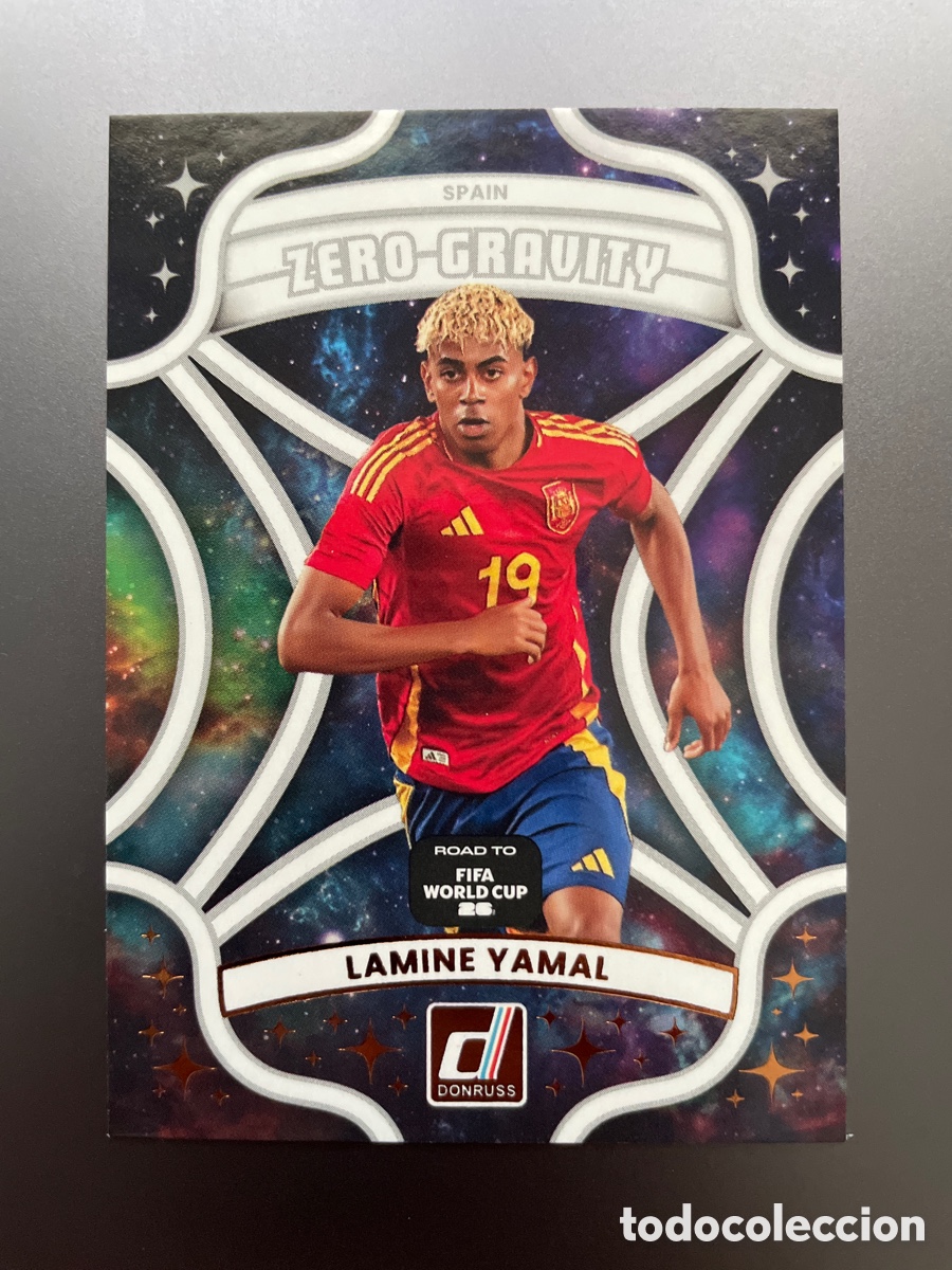 Cromos de f&uacute;tbol: Lamine Yamal 10 Zero Gravity Panini Donruss Road to FIFA World Cup 2026 Espa&ntilde;a