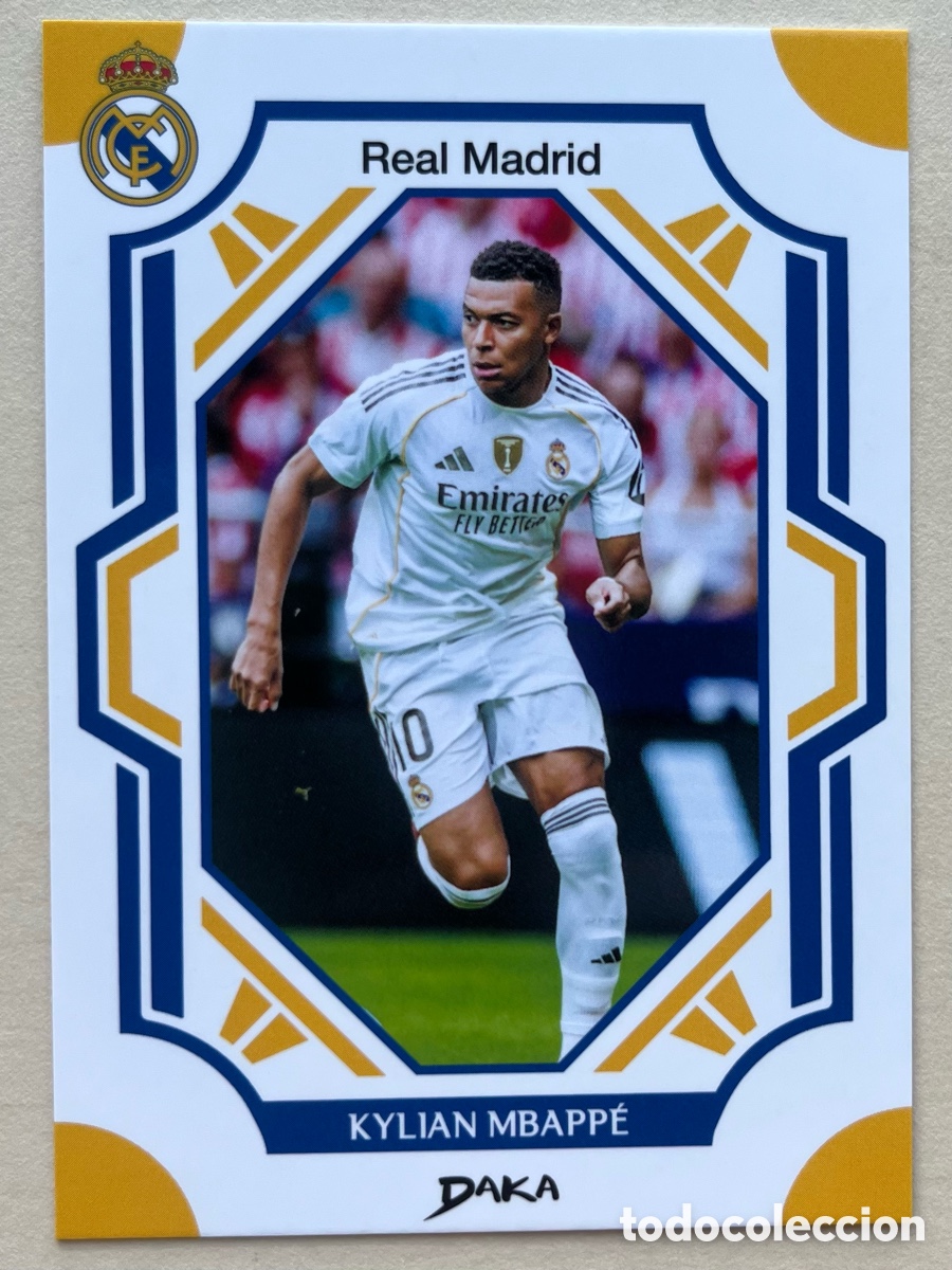 Cromos de f&uacute;tbol: Mbapp&eacute; 1-B Daka Real Madrid 2025-26