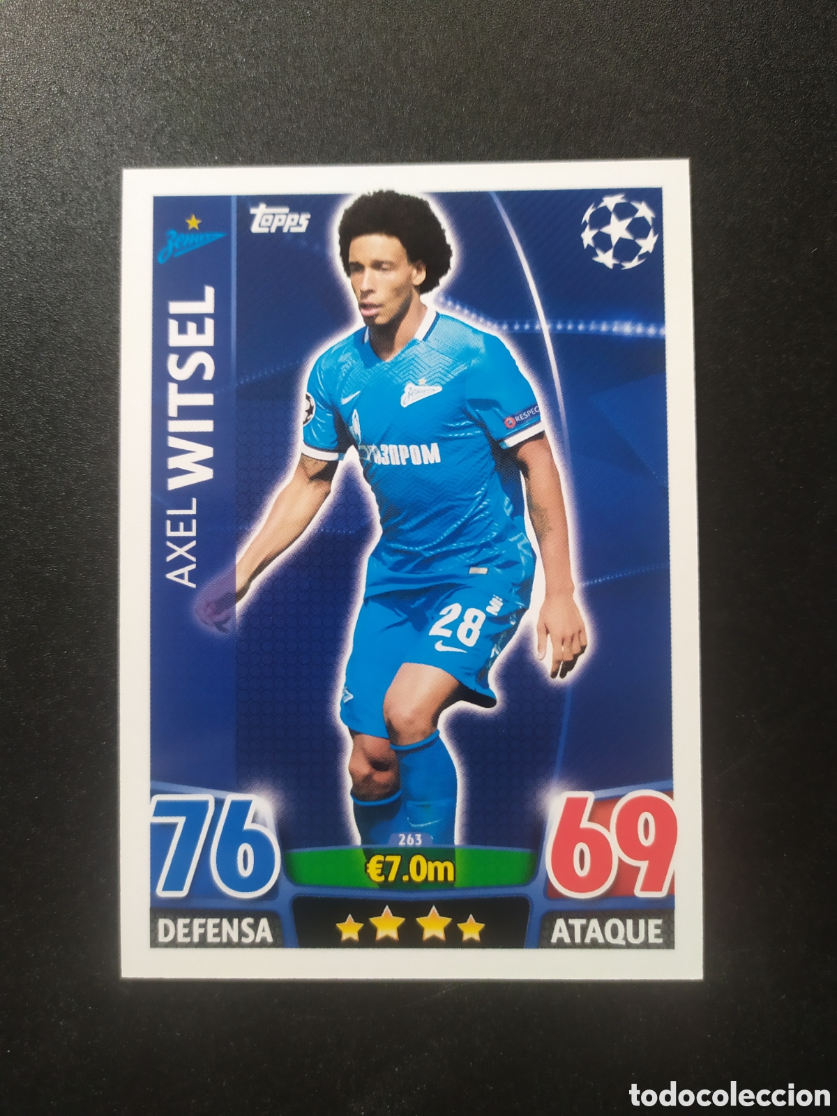 Cromos de f&uacute;tbol: UEFA Champions match attax topps 2015 2016 15 16 Witsel n&deg; 263 Zenit
