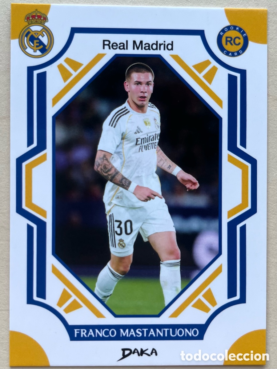 Cromos de f&uacute;tbol: Mastantuono 4-B Daka Real Madrid 2025-26