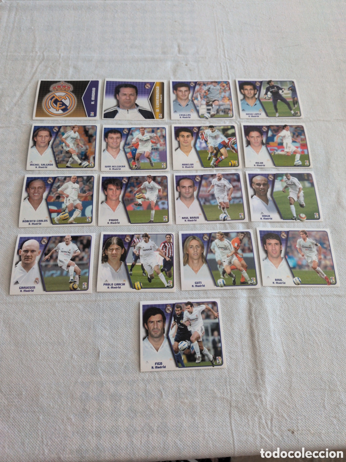 Football Stickers: LOTE EDICIONES ESTE 2005 2006 DEL REAL MADRID, 17 CROMOS SIN PEGAR