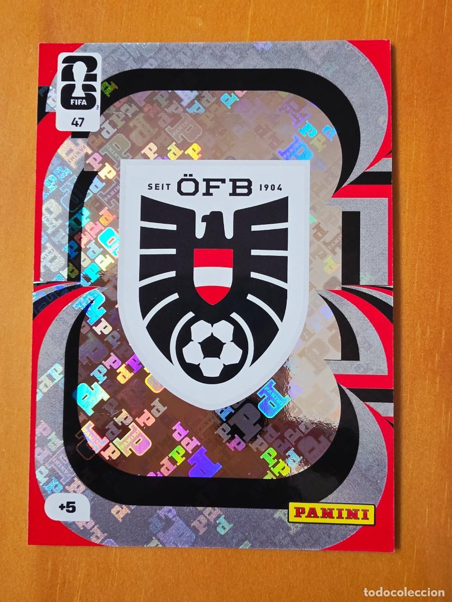 Fu&szlig;ball-Sticker: 47 Escudo Logo, Austria, Panini Adrenalyn XL Fifa World Cup 2026 Mundial 26