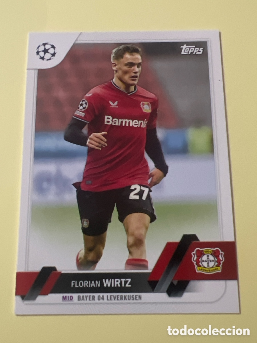 Fu&szlig;ball-Sticker: C2790. 27 Florian Wirtz Bayer Leverkusen UEFA Clubs Competitions 22 23 Topps