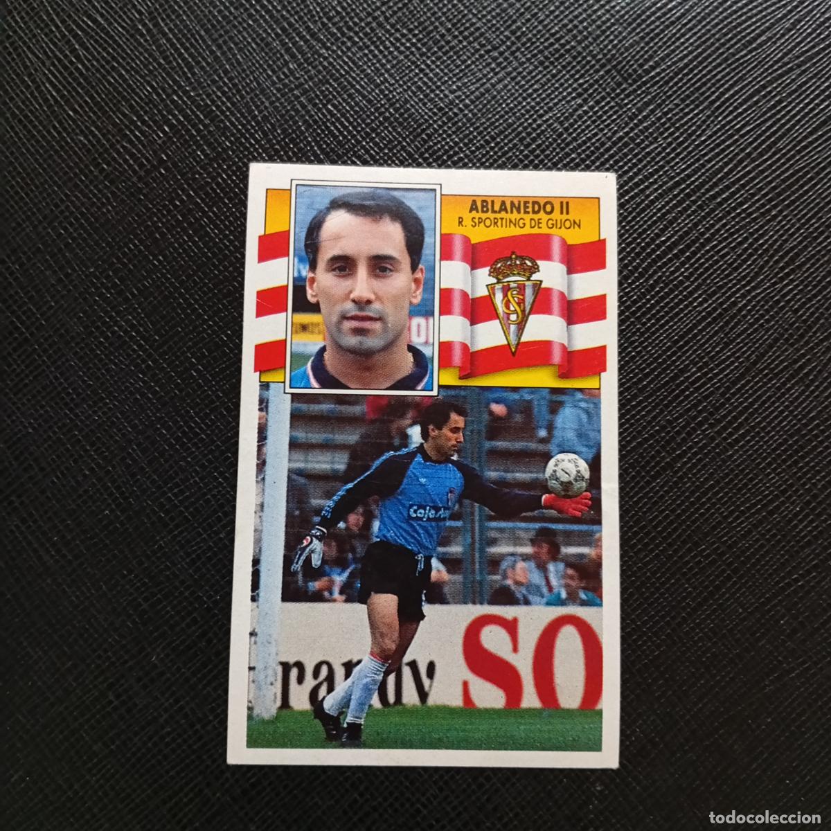 Fu&szlig;ball-Sticker: ABLANEDO II SPORTING GIJON ESTE 1990 1991 CROMO FUTBOL LIGA 90 91 - DESPEGADO - A37 PG235