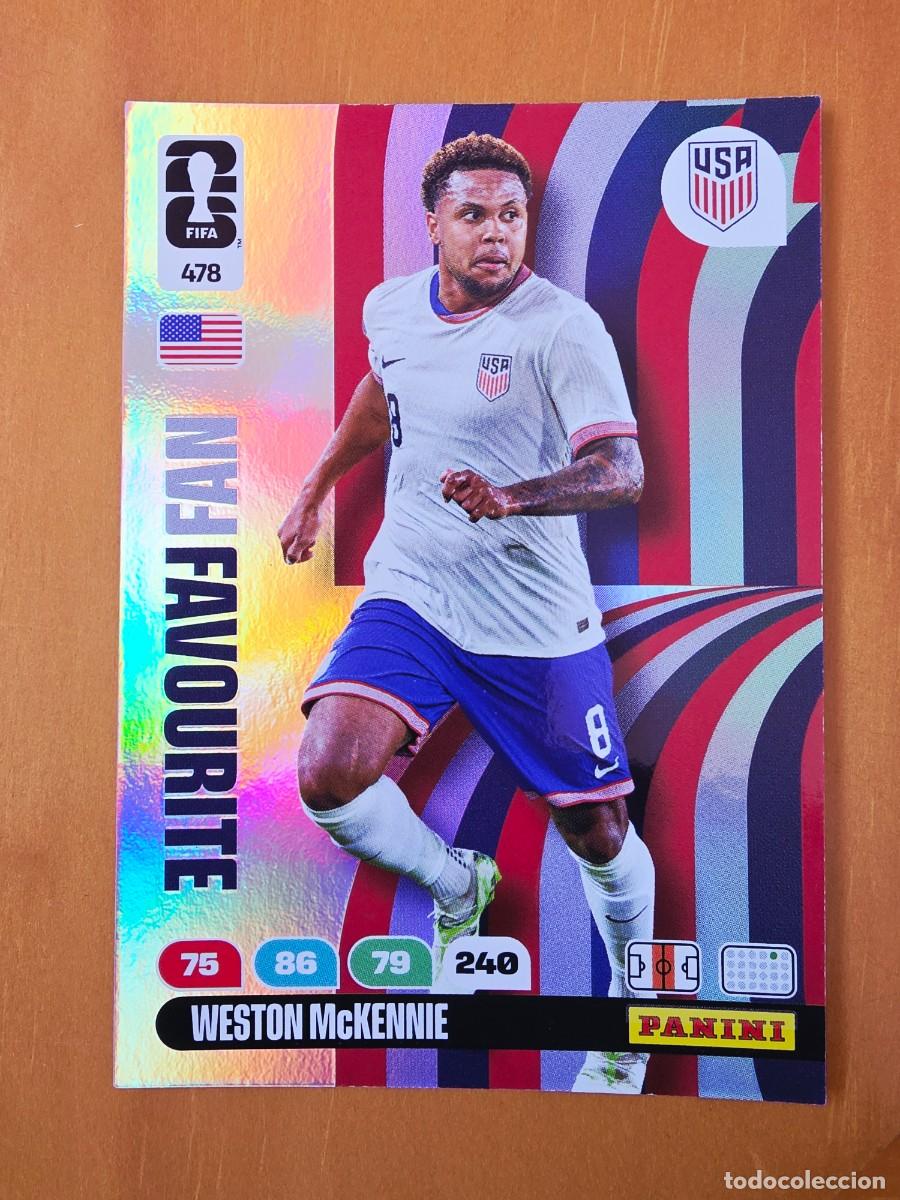 Fu&szlig;ball-Sticker: 478 Weston McKennie, Fan Favourite, USA Estados Unidos, Adrenalyn XL Fifa World Cup 2026 Mundial 26