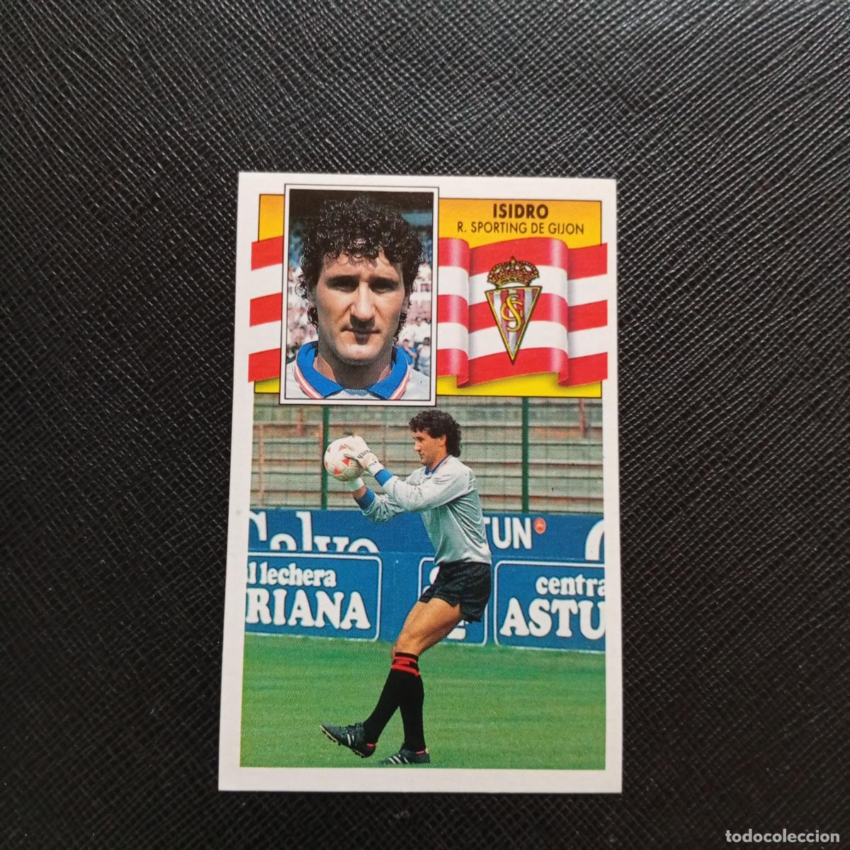 Cromos de f&uacute;tbol: ISIDRO SPORTING GIJON ESTE 1990 1991 CROMO FUTBOL LIGA 90 91 - DESPEGADO - A37 PG235