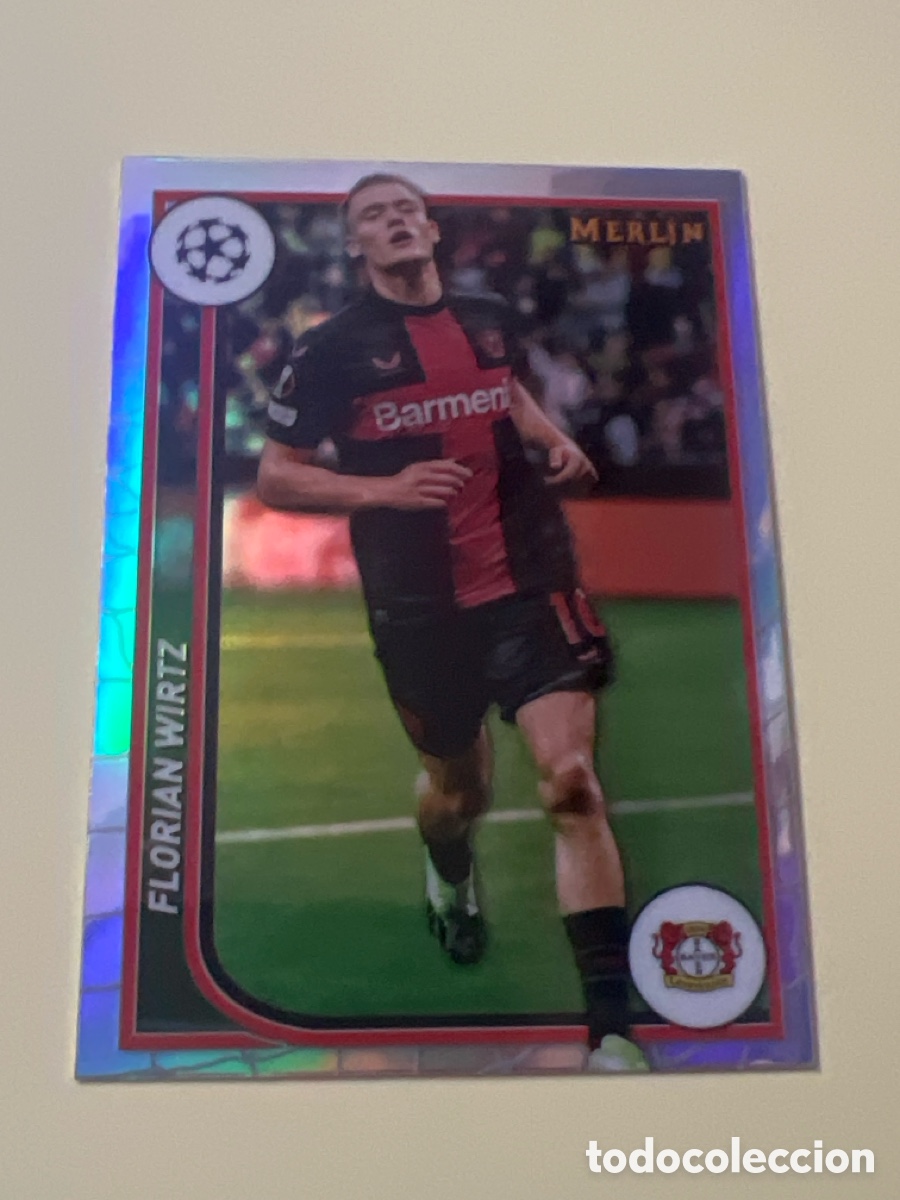Fu&szlig;ball-Sticker: C2791. 20 FLORIAN WIRTZ BAYER LEVERKUSEN TOPPS CHROME UEFA CLUB COMPETITIONS 2023 2024 23 24