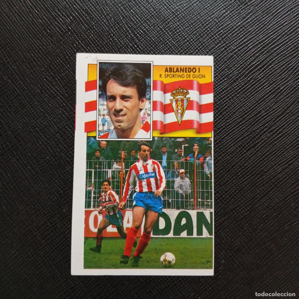 Cromos de f&uacute;tbol: ABLANEDO I SPORTING GIJON ESTE 1990 1991 CROMO FUTBOL LIGA 90 91 - DESPEGADO - A37 PG235