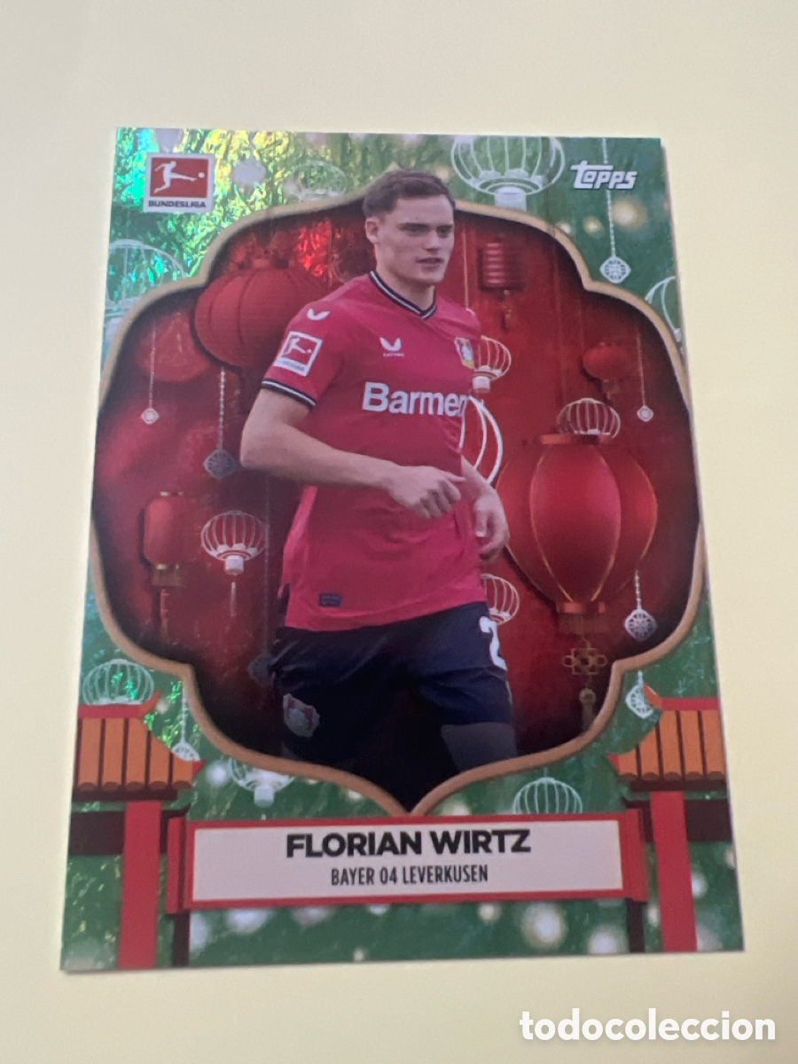 Fu&szlig;ball-Sticker: C2792. 2022-23 Topps Bundesliga Edici&oacute;n Jade Florian Wirtz #FOL-FW