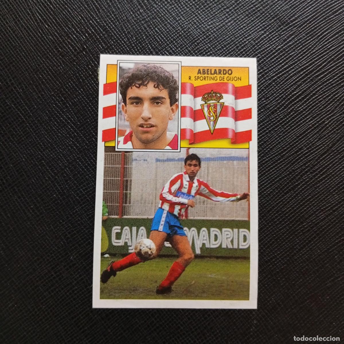 Cartes &agrave; collectionner de Football: ABELARDO SPORTING GIJON ESTE 1990 1991 CROMO FUTBOL LIGA 90 91 - DESPEGADO - A37 PG235