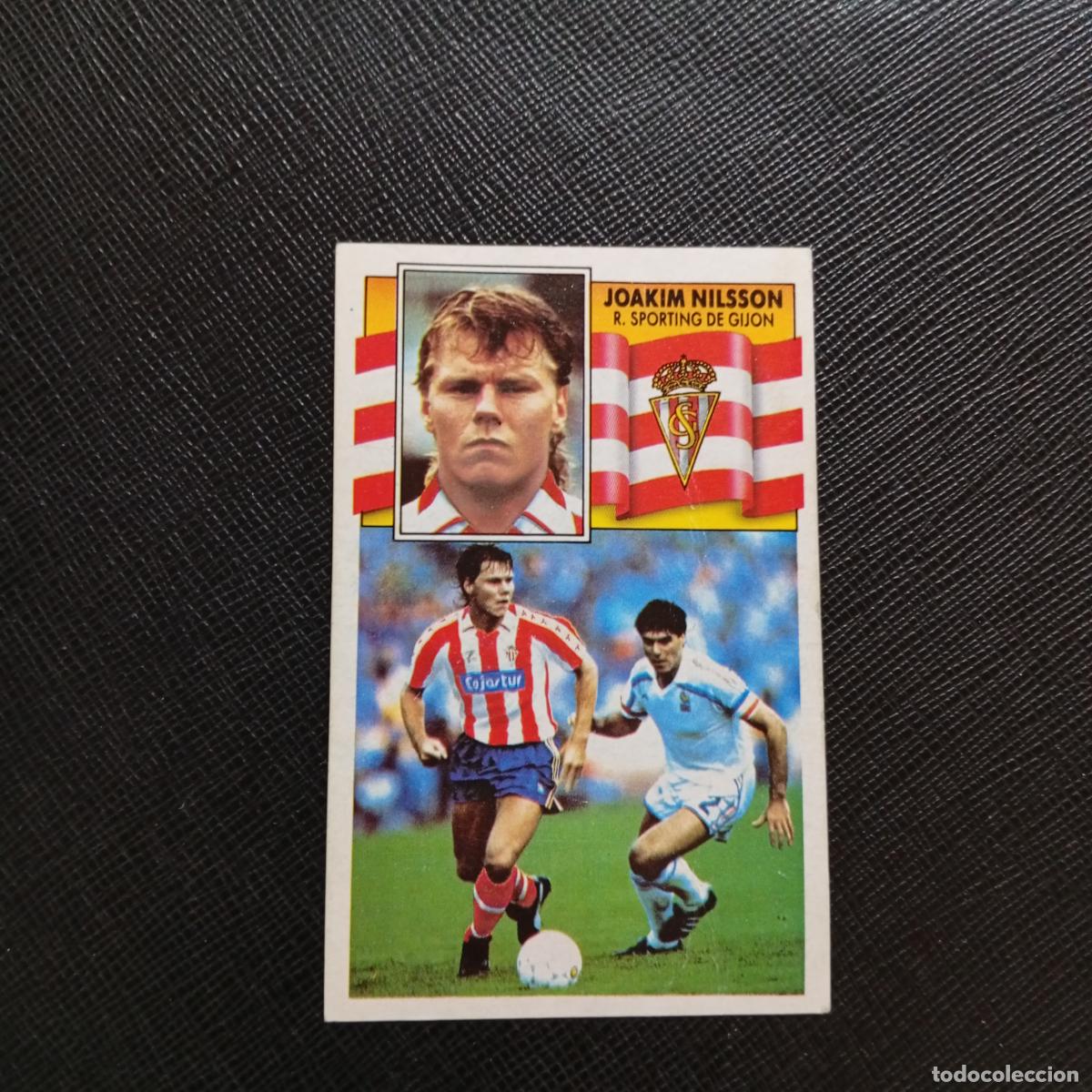Cromos de f&uacute;tbol: JOAKIM NILSSON SPORTING GIJON ESTE 1990 1991 CROMO FUTBOL LIGA 90 91 - DESPEGADO - A37 PG235 COLOCA