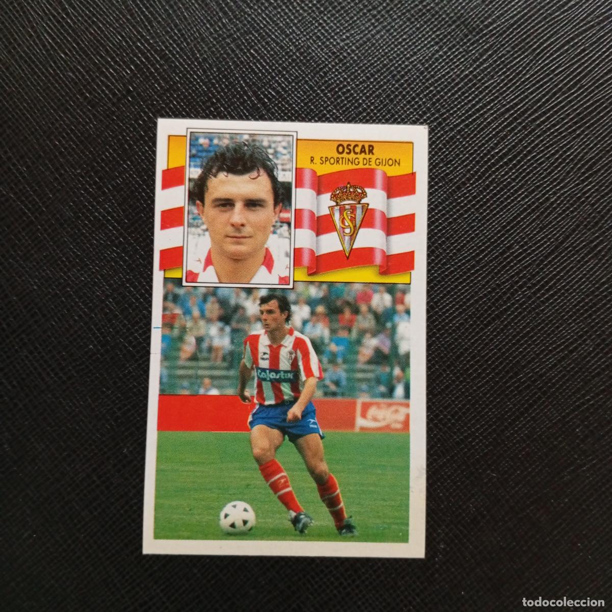 Cromos de f&uacute;tbol: OSCAR SPORTING GIJON ESTE 1990 1991 CROMO FUTBOL LIGA 90 91 - DESPEGADO - A37 PG235