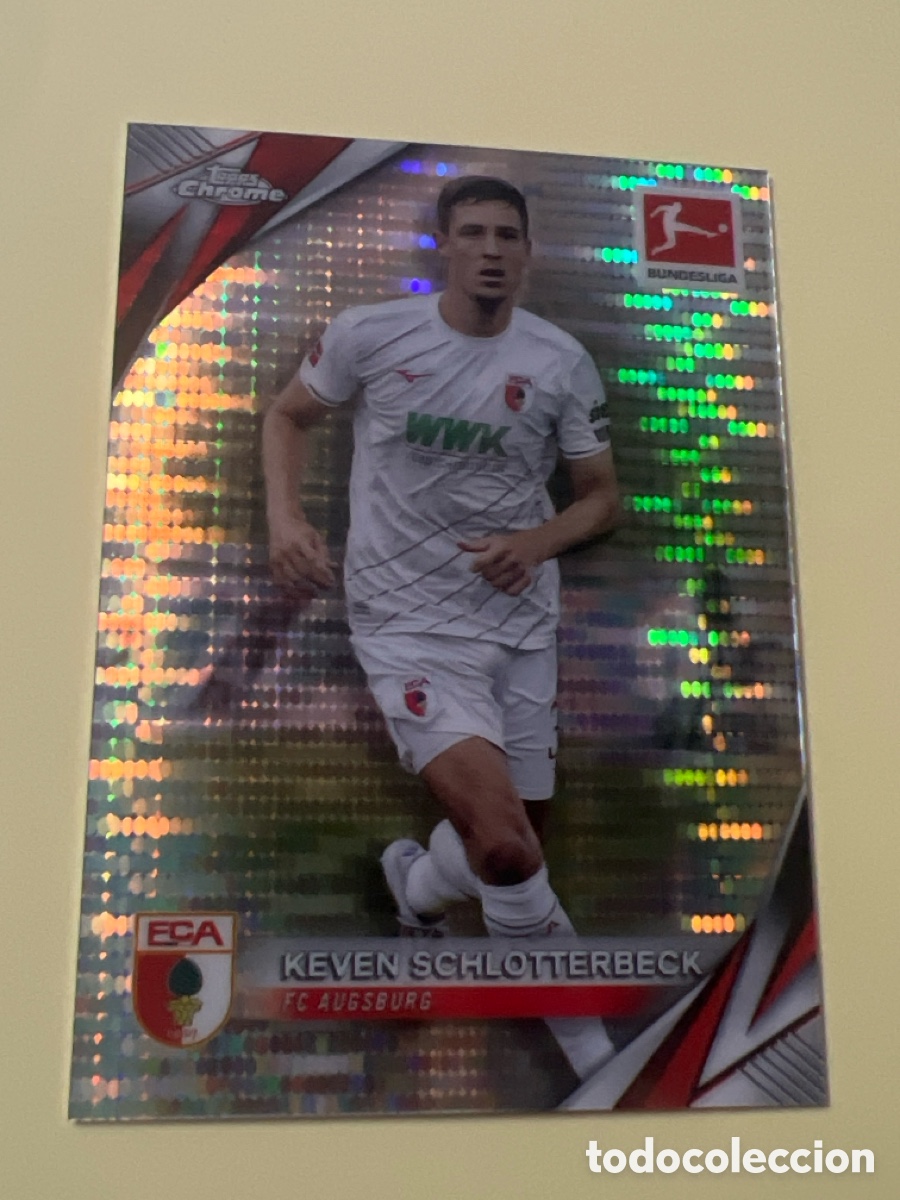 Cromos de f&uacute;tbol: C2797. 1 KEVEN SCHOLOTTERBECK AUGSBURG TOPPS CHROME BUNDESLIGA 24 25 2024 2025