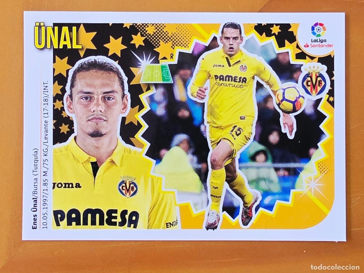 Cromos de f&uacute;tbol: 14 Enes &Uuml;nal, Villarreal CF, Panini Ediciones Liga Este 2018 2019 18 19