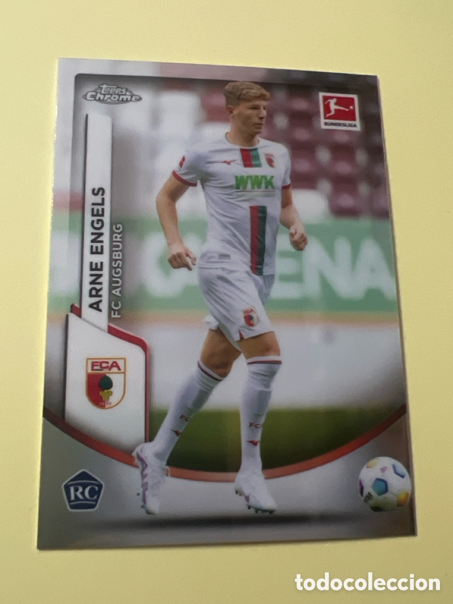 Fu&szlig;ball-Sticker: C2798. Topps 2024 Chrome Bundesliga No. 2 Arne Engels Novato