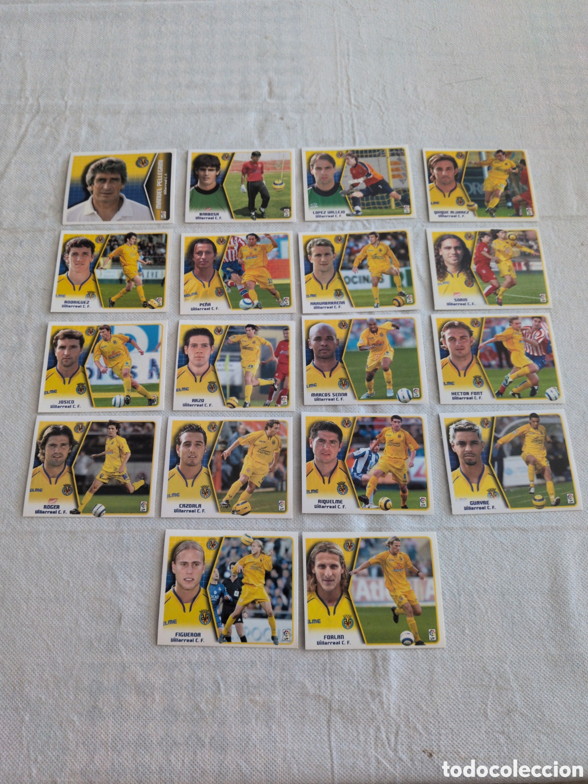 Fu&szlig;ball-Sticker: LOTE EDICIONES ESTE 2005 2006 DEL VILLARREAL, 20 CROMOS SIN PEGAR