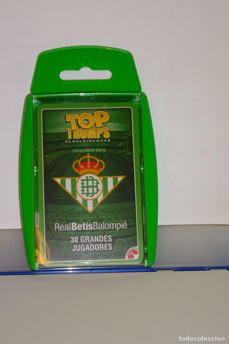 Cromos de f&uacute;tbol: ESTUCHE TOP TRUMP* REAL BETIS BALOMPI&Eacute;*, FICHAS CON 30 GRANDES JUGADORES, MADE IN REINO UNIDO 2018