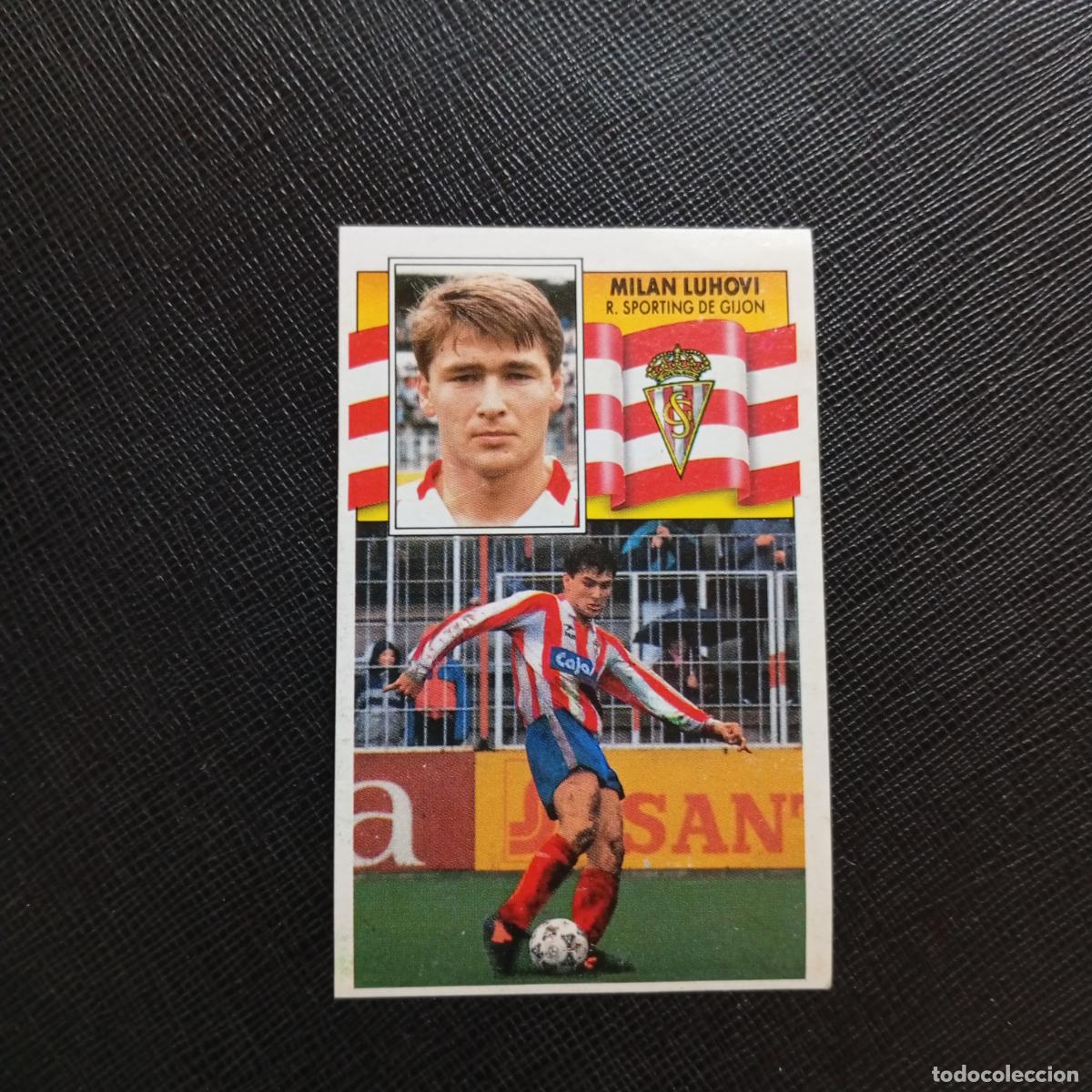 Cromos de f&uacute;tbol: MILAN LUHOVI SPORTING GIJON ESTE 1990 1991 CROMO FUTBOL LIGA 90 91 - DESPEGADO - A37 PG235