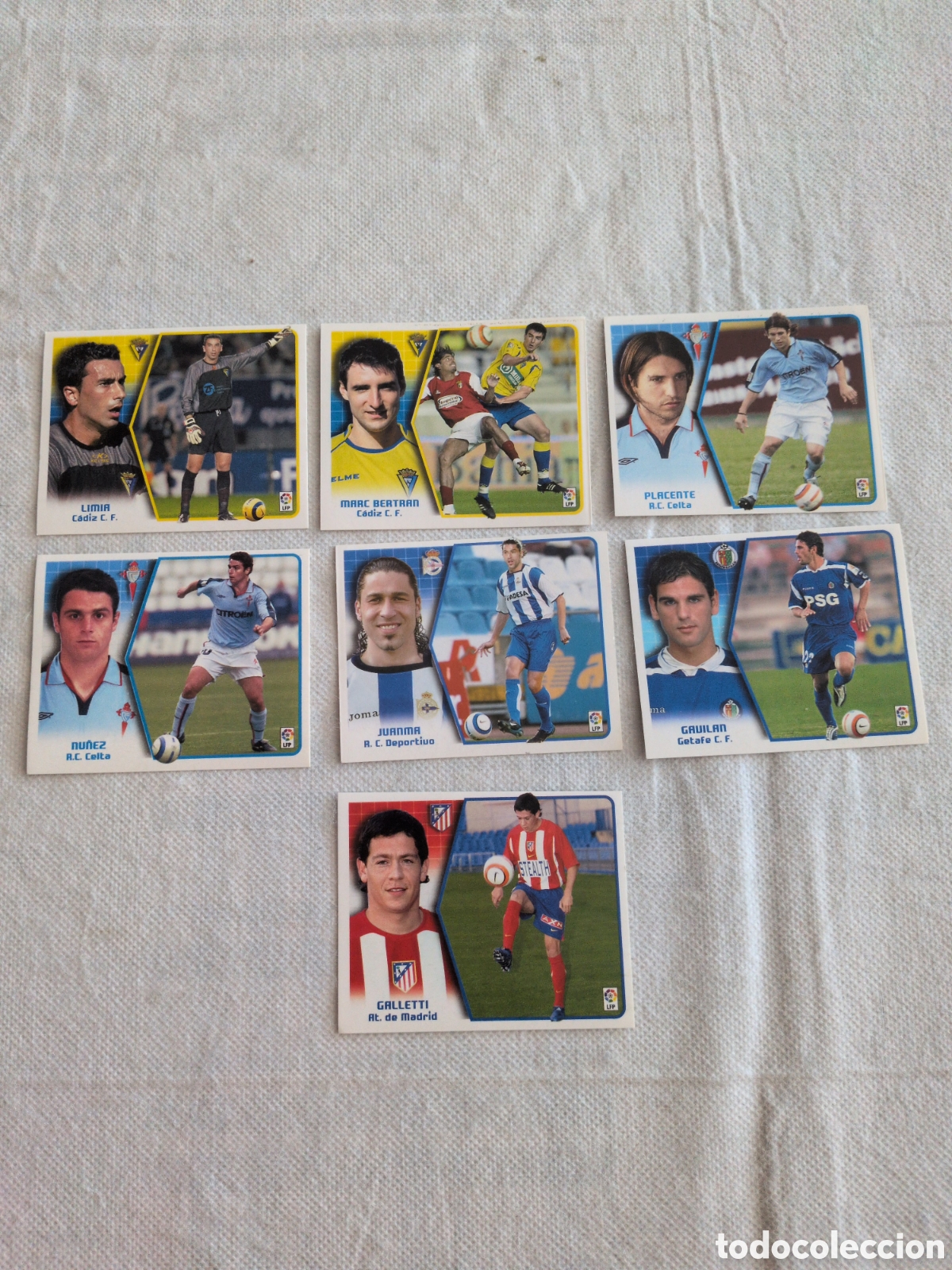 Cromos de f&uacute;tbol: LOTE DE 7 CROMOS COLOCA SIN PEGAR EDICIONES ESTE 2005 2006