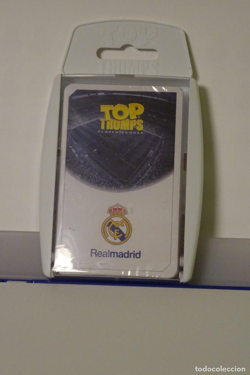 Cromos de f&uacute;tbol: ESTUCHE TOP TRUMPS* REAL MADRID *, FICHAS CON 30 GRANDES JUGADORES, MADE IN REINO UNIDO 2018