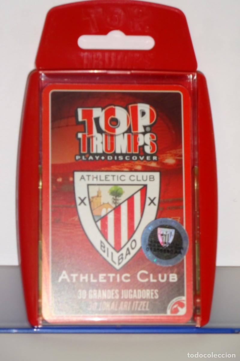 Cromos de f&uacute;tbol: ESTUCHE TOP TRUMPS ATHLETIC CLUB DE BILBAO FICHAS CON 30 GRANDES JUGADORES, MADE IN REINO UNIDO 2018