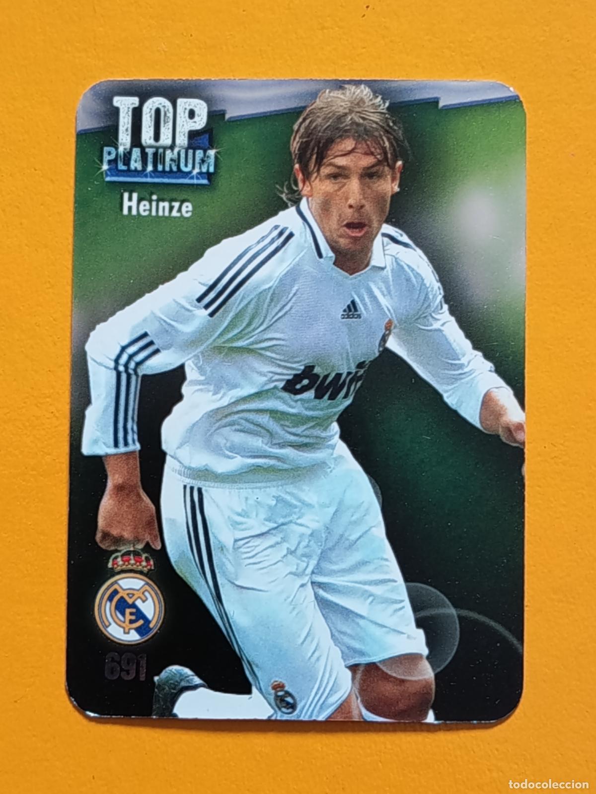 Cromos de f&uacute;tbol: 691 HEINZE. R. MADRID. LAS FICHAS DE LA LIGA 2009. MUNDICROMO