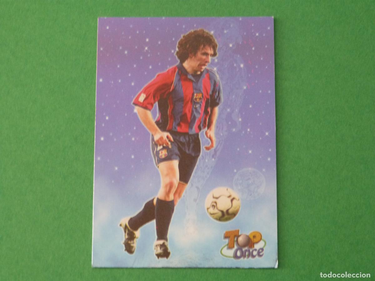 Cromos de f&uacute;tbol: TRADING CARD FUTBOL PUYOL F.C. BARCELONA N&ordm; 621 TOP FICHAS LIGA MUNDICROMO 2002-2003/02-03