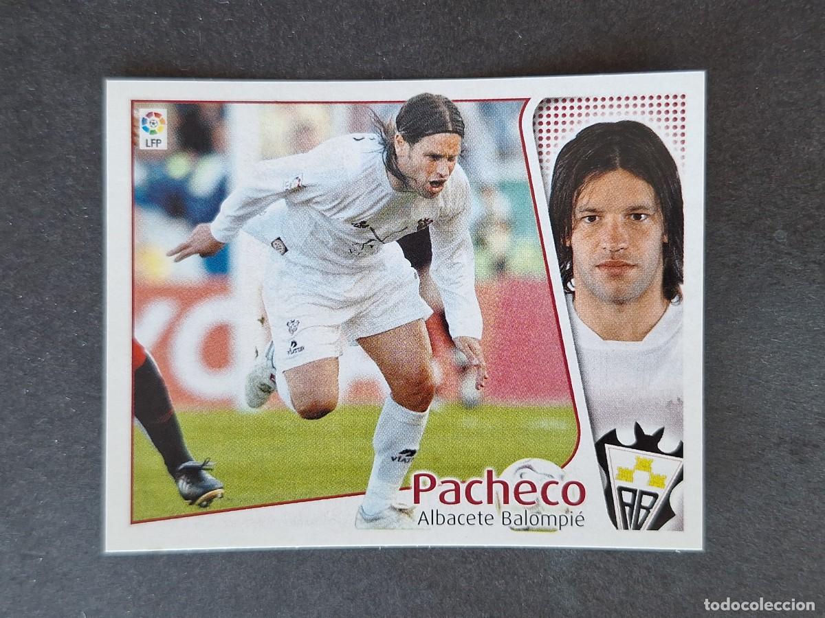 Cromos de f&uacute;tbol: L5 PACHECO ALBACETE BALOMPIE LIGA ESTE 2004 2005 04 05 NUNCA PEGADO SIN PEGAR