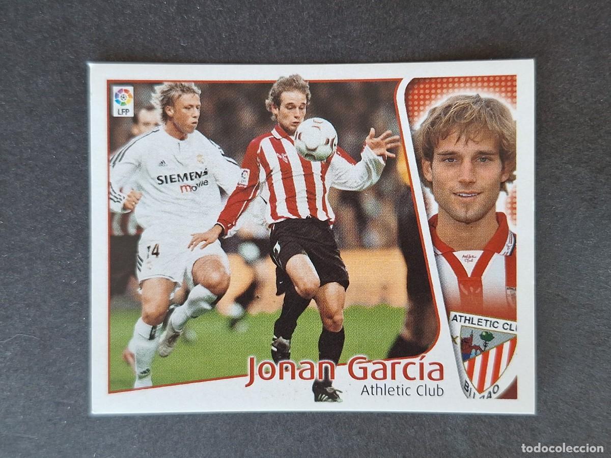 Cromos de f&uacute;tbol: L5 JONAN GARCIA ATHLETIC CLUB DE BILBAO LIGA ESTE 2004 2005 04 05 NUNCA PEGADO SIN PEGAR