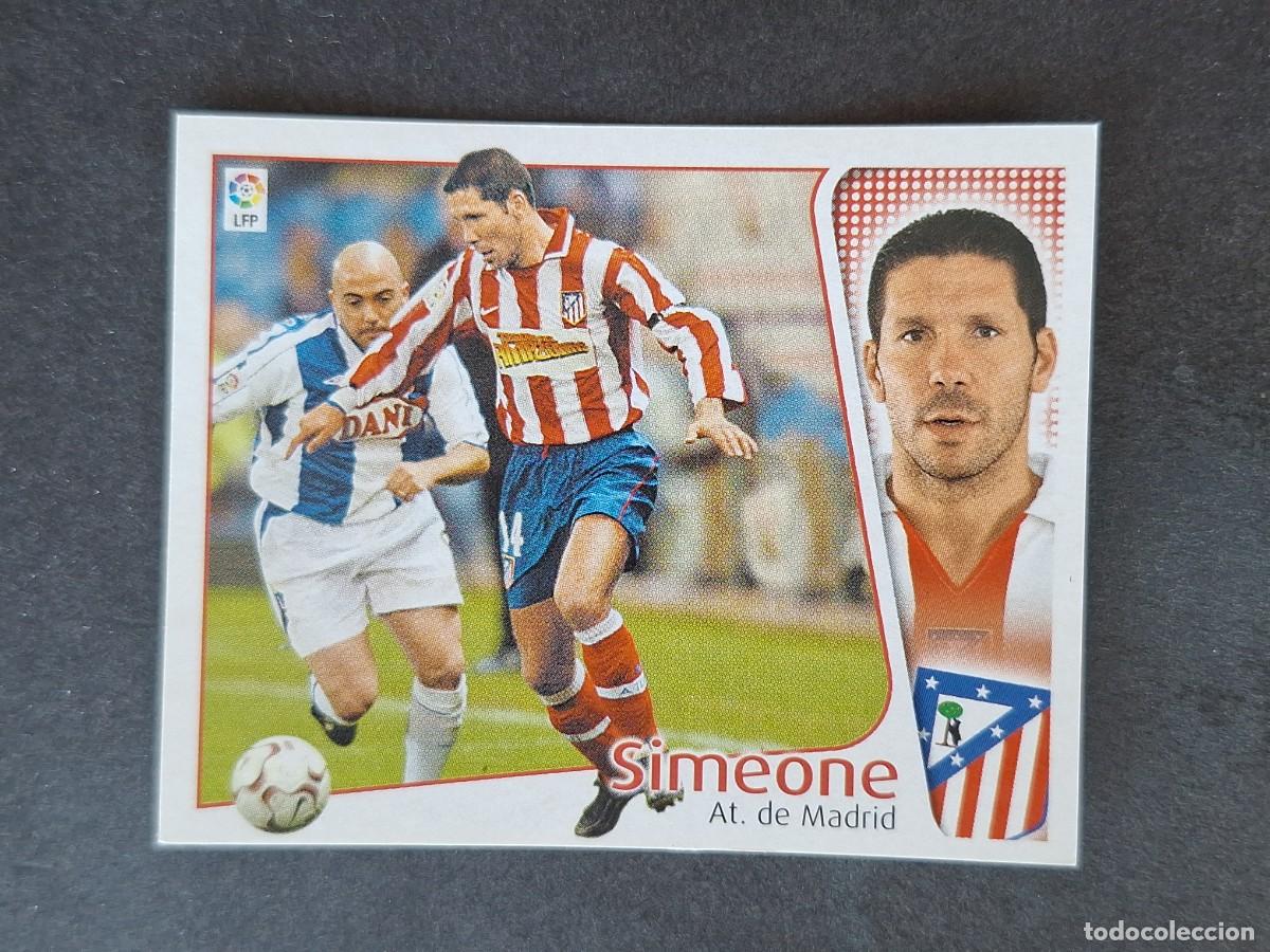 Fu&szlig;ball-Sticker: L5 SIMEONE ATLETICO DE MADRID LIGA ESTE 2004 2005 04 05 NUNCA PEGADO SIN PEGAR