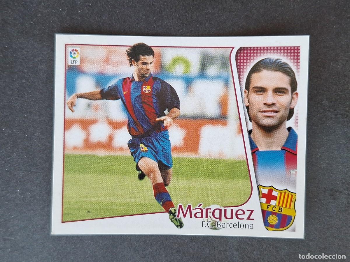 Cromos de f&uacute;tbol: L5 MARQUEZ F. C. BARCELONA LIGA ESTE 2004 2005 04 05 NUNCA PEGADO SIN PEGAR