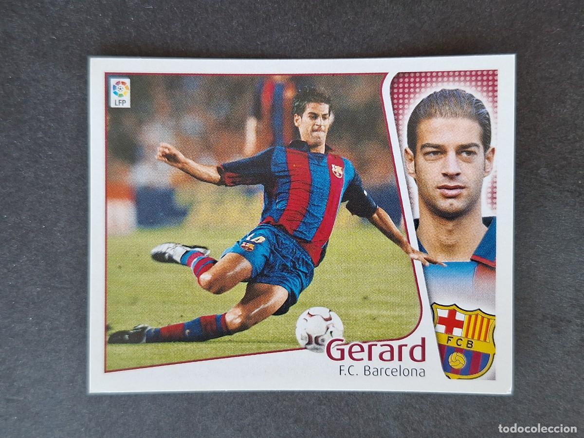 Cromos de f&uacute;tbol: L5 GERARD F. C. BARCELONA LIGA ESTE 2004 2005 04 05 NUNCA PEGADO SIN PEGAR