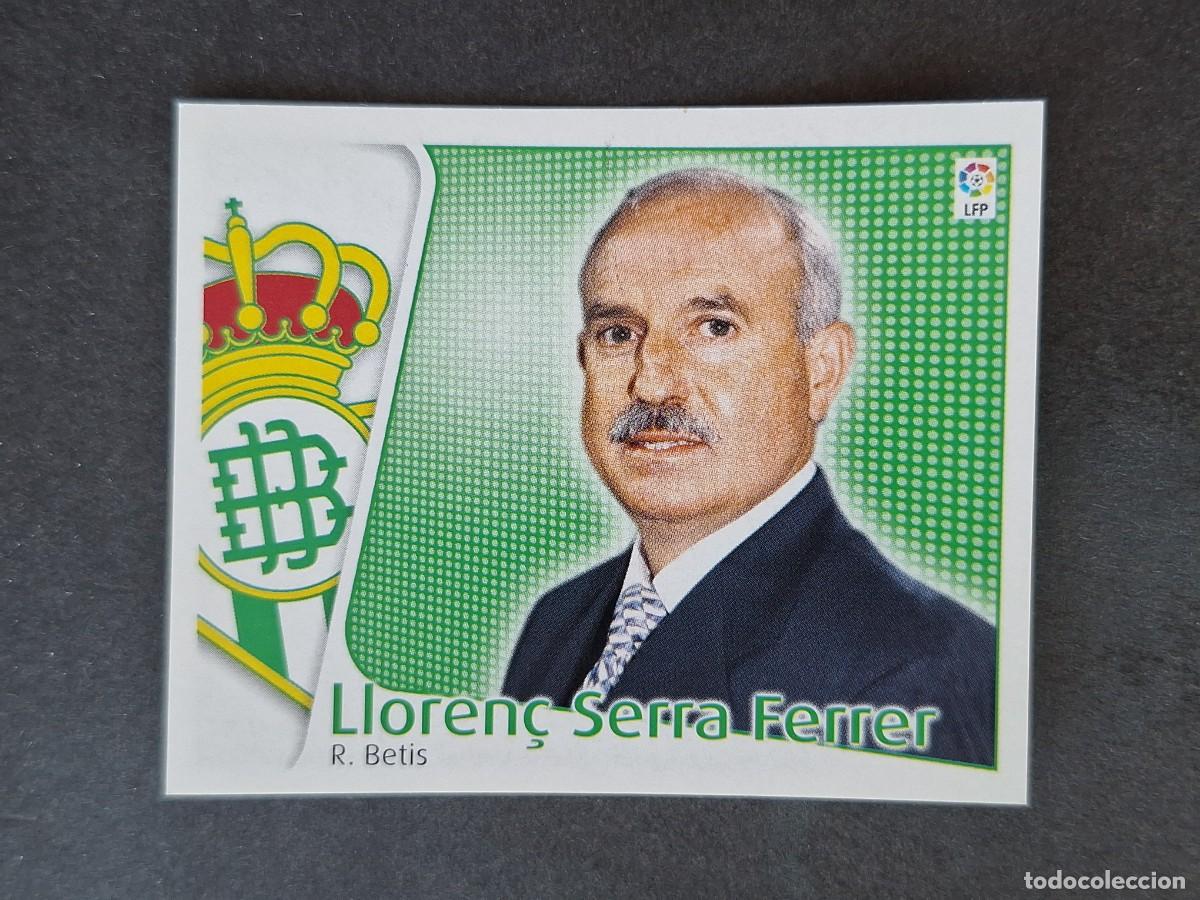 Cromos de f&uacute;tbol: L5 SERRA FERRER ENTRENADOR REAL BETIS BALOMPIE LIGA ESTE 2004 2005 04 05 NUNCA PEGADO SIN PEGAR