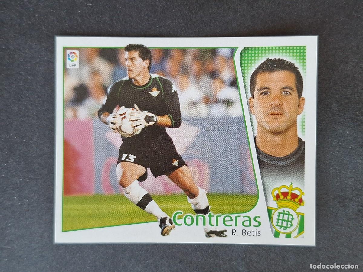 Cromos de f&uacute;tbol: L5 CONTRERAS REAL BETIS BALOMPIE LIGA ESTE 2004 2005 04 05 NUNCA PEGADO SIN PEGAR