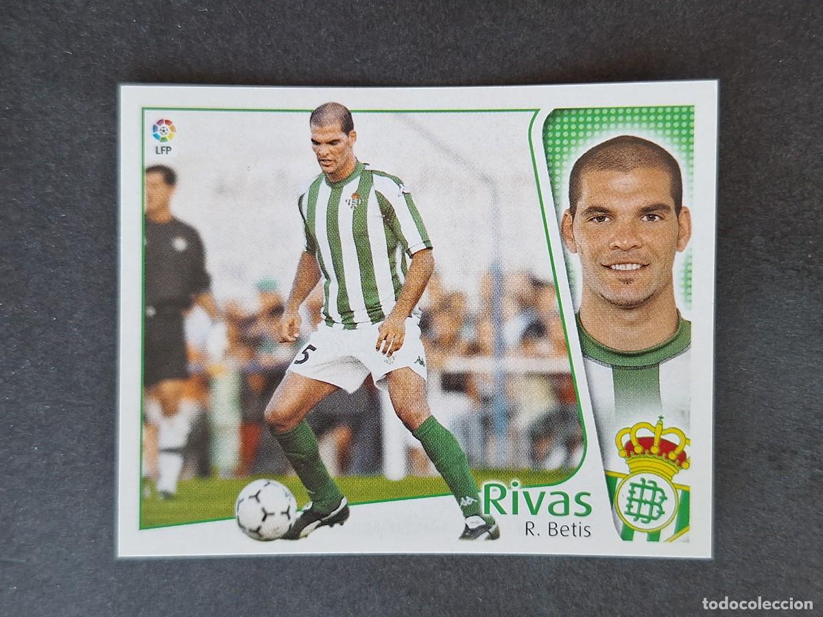 Cromos de f&uacute;tbol: L5 RIVAS REAL BETIS BALOMPIE LIGA ESTE 2004 2005 04 05 NUNCA PEGADO SIN PEGAR