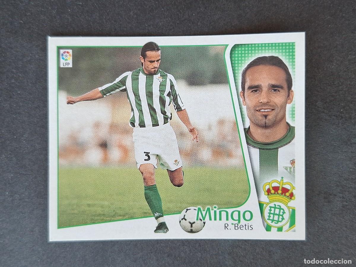 Cromos de f&uacute;tbol: L5 MINGO REAL BETIS BALOMPIE LIGA ESTE 2004 2005 04 05 NUNCA PEGADO SIN PEGAR