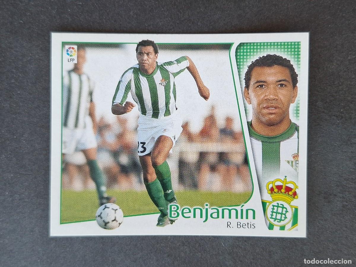 Cromos de f&uacute;tbol: L5 BENJAMIN REAL BETIS BALOMPIE LIGA ESTE 2004 2005 04 05 NUNCA PEGADO SIN PEGAR