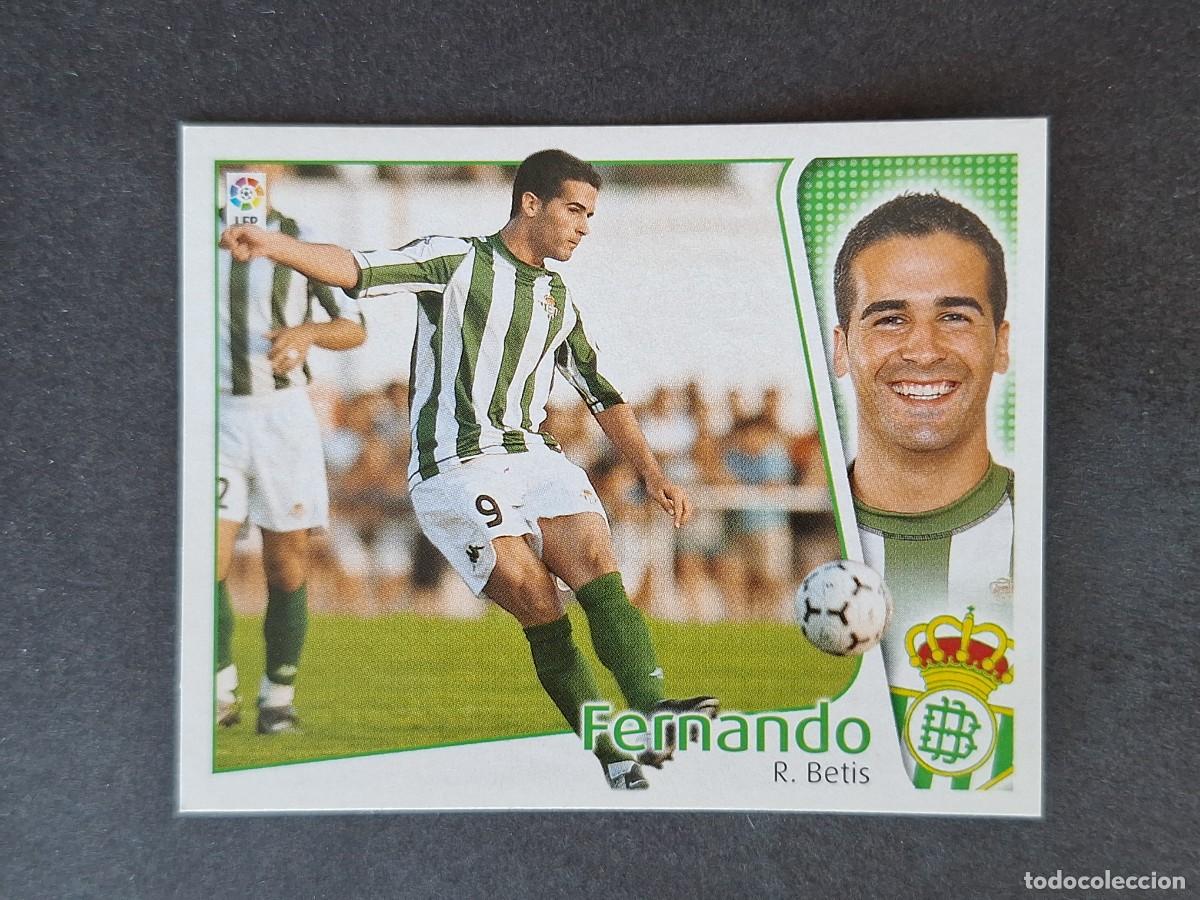 Cromos de f&uacute;tbol: L5 FERNANDO REAL BETIS BALOMPIE LIGA ESTE 2004 2005 04 05 NUNCA PEGADO SIN PEGAR