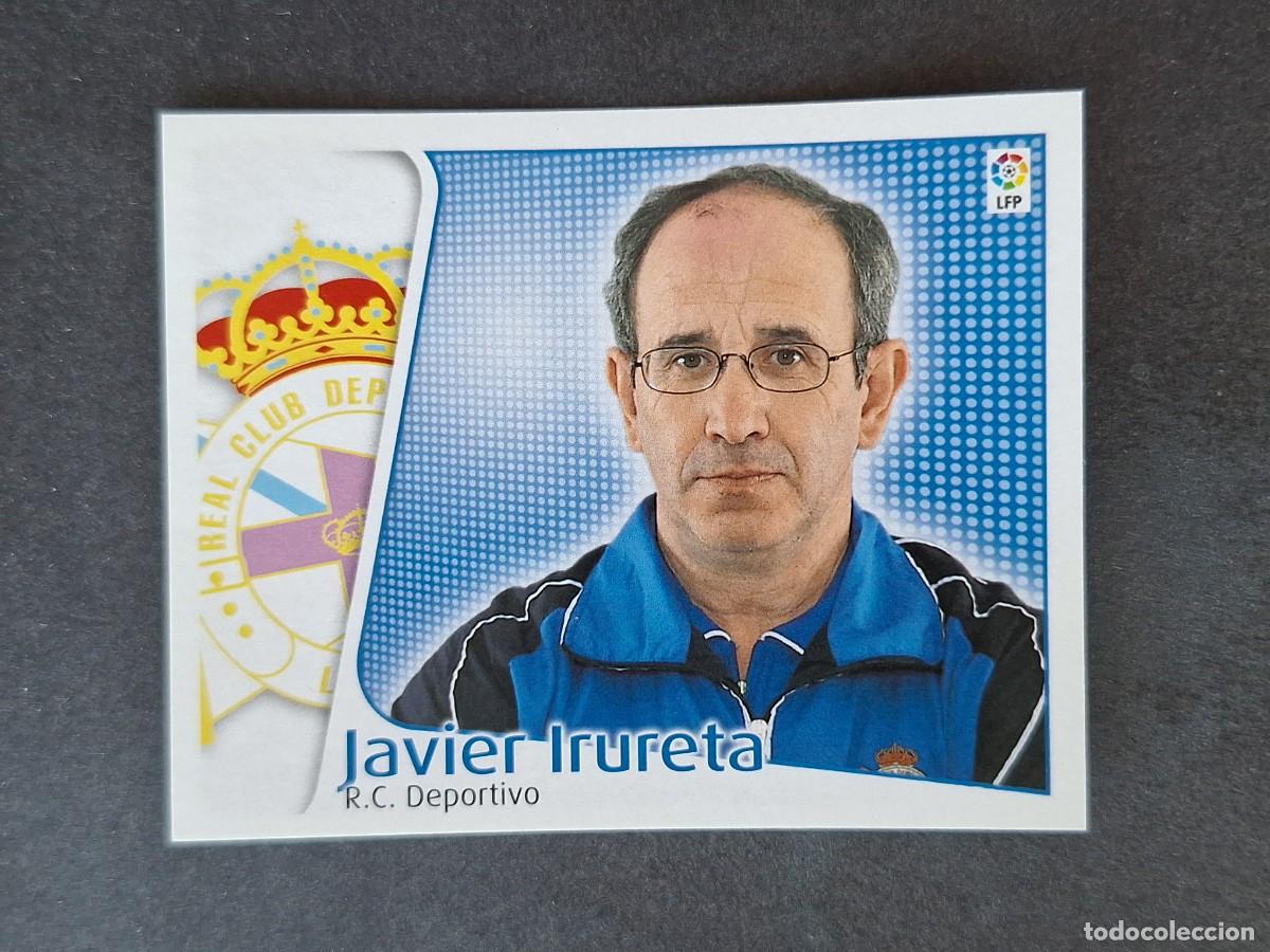 Figurine di Calcio: L5 JAVIER IRURETA ENTRENADOR DEPORTIVO DE LA CORU&Ntilde;A LIGA ESTE 2004 2005 04 05 NUNCA PEGADO SIN PEGAR