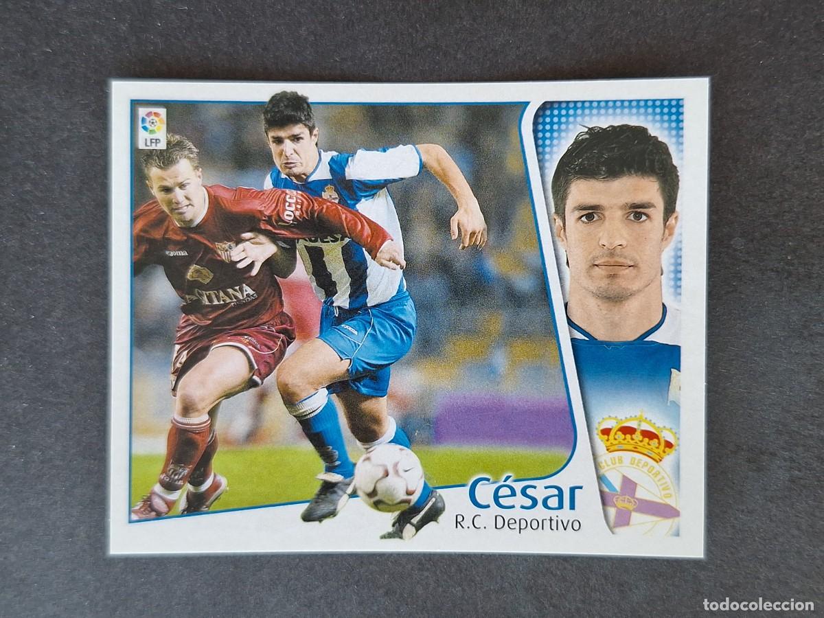 Figurine di Calcio: L5 CESAR DEPORTIVO DE LA CORU&Ntilde;A LIGA ESTE 2004 2005 04 05 NUNCA PEGADO SIN PEGAR