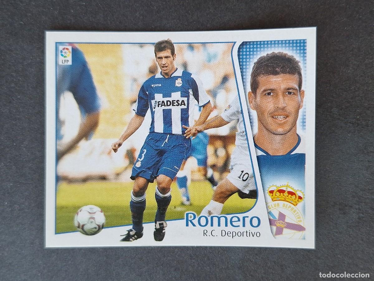 Cartes &agrave; collectionner de Football: L5 ROMERO DEPORTIVO DE LA CORU&Ntilde;A LIGA ESTE 2004 2005 04 05 NUNCA PEGADO SIN PEGAR