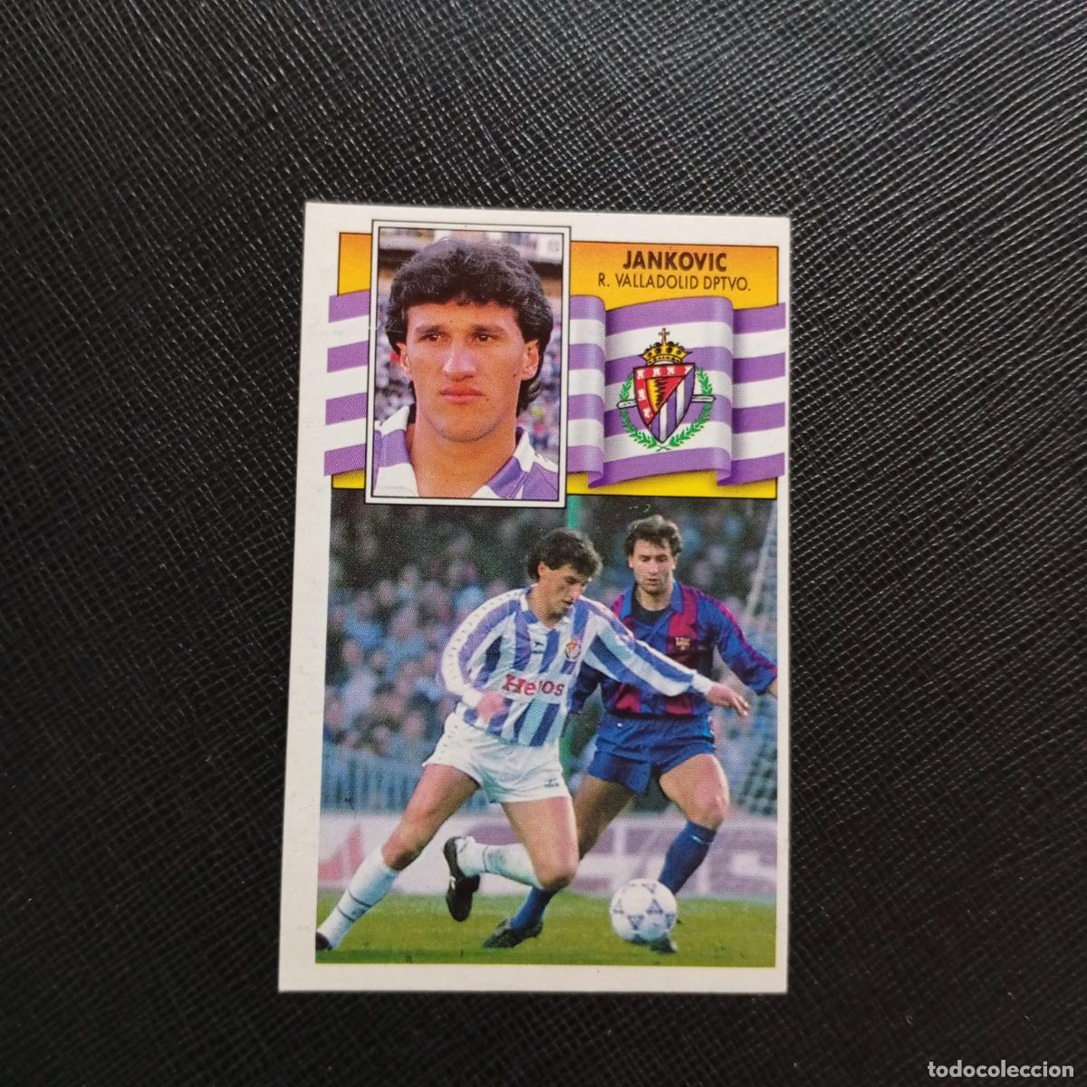 Cartes &agrave; collectionner de Football: JANKOVIC VALLADOLID ESTE 1990 1991 CROMO FUTBOL LIGA 90 91 - DESPEGADO - A37 PG253 BAJA
